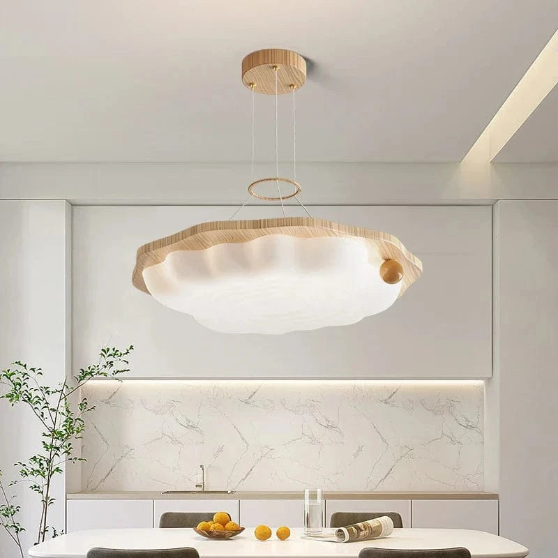 Lustre Qiyimei en bois avec lampes suspendues décoratives en gradation | Marco Lucetti