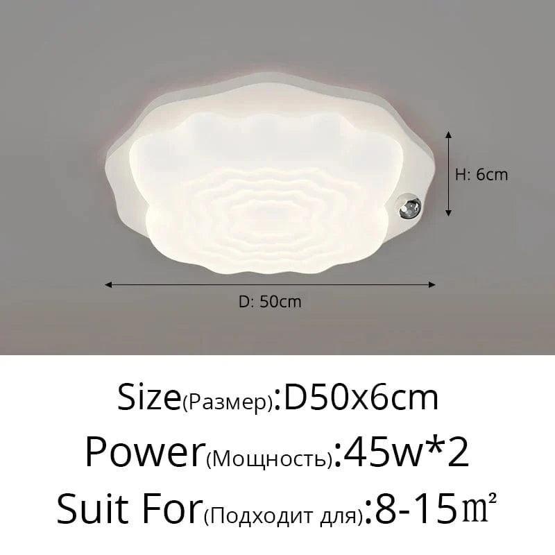 Lustre Qiyimei en bois avec lampes suspendues décoratives en gradation | Marco Lucetti Blanc Rond 45W / Luminosité variable