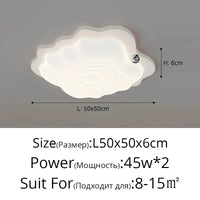 Lustre Qiyimei en bois avec lampes suspendues décoratives en gradation | Marco Lucetti Carré Blanc 45W / Luminosité variable