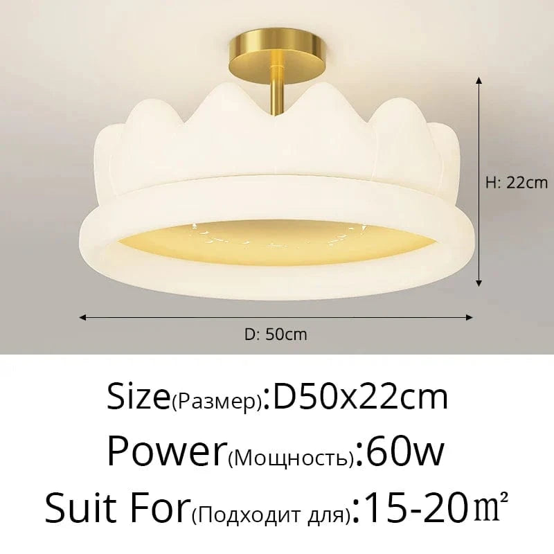 Lustre Qiyimei pour Chambre de Filles - Éclairage Intérieur Décoratif | Marco Lucetti 3 couleurs sans télécommande / B Or