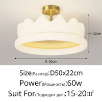 Lustre Qiyimei pour Chambre de Filles - Éclairage Intérieur Décoratif | Marco Lucetti 3 couleurs sans télécommande / B Or