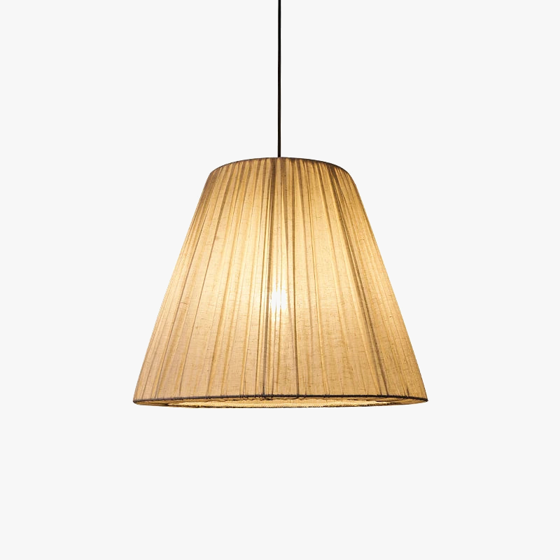 Lustre rétro en tissu d'art baril pour décoration intérieure