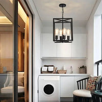 Lustre rectangulaire Vintage Industriel Loft Restaurant | Marco Lucetti