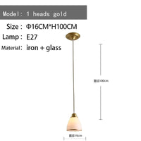 Lustre Rétro Américain pour Illuminer Votre Plafond Intérieur | Marco Lucetti 1 tête en or / Blanc chaud