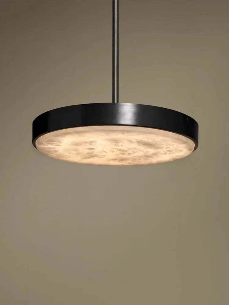 Lustre rétro de luxe en marbre noir | Marco Lucetti