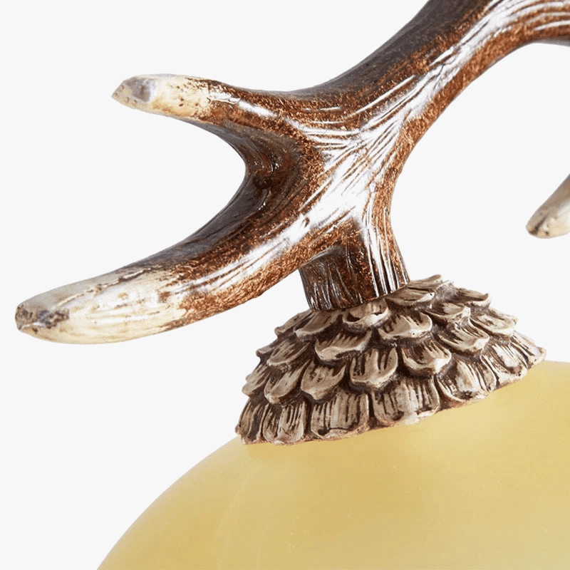 Lustre Rétro Double Bois Résine LED Loft Café | Marco Lucetti UN