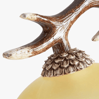 Lustre Rétro Double Bois Résine LED Loft Café | Marco Lucetti UN