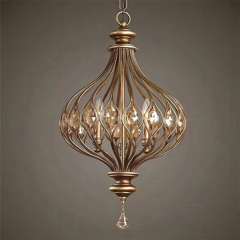 Lustre rétro français en cristal style vintage pour villa de luxe | Marco Lucetti