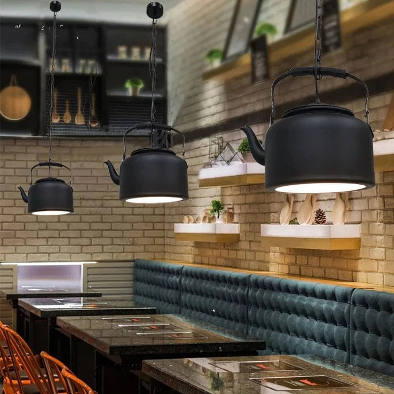 Lustre rétro industriel en fer pour bars & restaurants - Musique - Modèle WJ11087 | Marco Lucetti