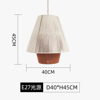 Lustre Rétro Japonais en Corde de Chanvre pour une Décoration Créative | Marco Lucetti