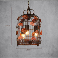 Lustre rétro LED "Birdcage" en métal | Marco Lucetti