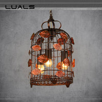 Lustre rétro LED "Birdcage" en métal | Marco Lucetti