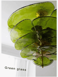 Lustre rétro led de luxe en verre coloré | Marco Lucetti