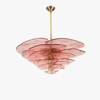 Lustre rétro led de luxe en verre coloré | Marco Lucetti