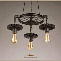 Lustre rétro LED "Édition Industrielle" | Marco Lucetti 3 lampes