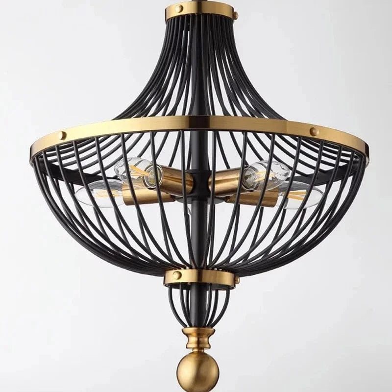 Lustre Rétro LED en Fer pour une Décoration Américaine Élégante | Marco Lucetti