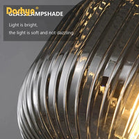 Lustre rétro LED en verre pour une déco intérieure élégante | Marco Lucetti