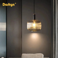 Lustre rétro LED en verre pour une déco intérieure élégante | Marco Lucetti