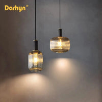 Lustre rétro LED en verre pour une déco intérieure élégante | Marco Lucetti