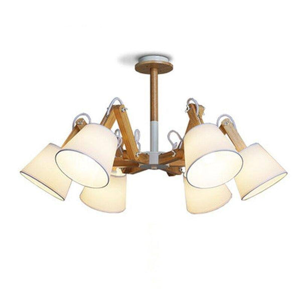 Lustre rétro LED Vintage avec Abat-jours en Tissu | Marco Lucetti