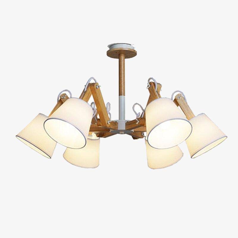 Lustre rétro LED Vintage avec Abat-jours en Tissu | Marco Lucetti