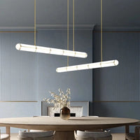 Lustre rétro minimaliste design italien - Lampes suspendues en acrylique | Marco Lucetti