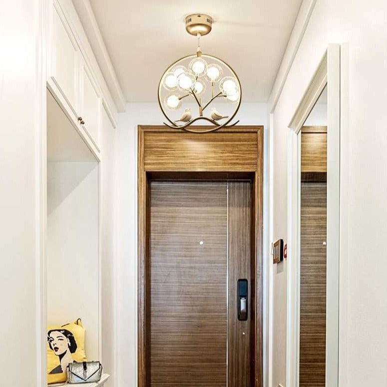 Lustre Rhym - Design Moderne avec Arbre et Oiseaux | Marco Lucetti