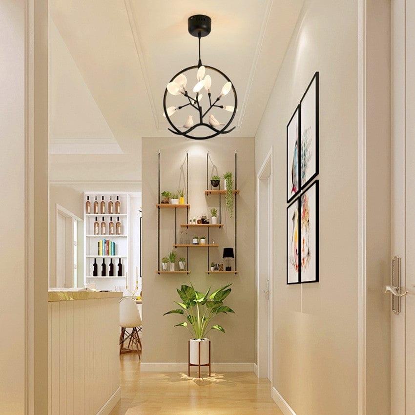 Lustre Rhym - Design Moderne avec Arbre et Oiseaux | Marco Lucetti