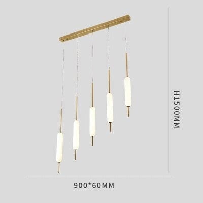 Lustre Ritta - Élégance Lumineuse | Marco Lucetti L90 x W6 x H150 cm