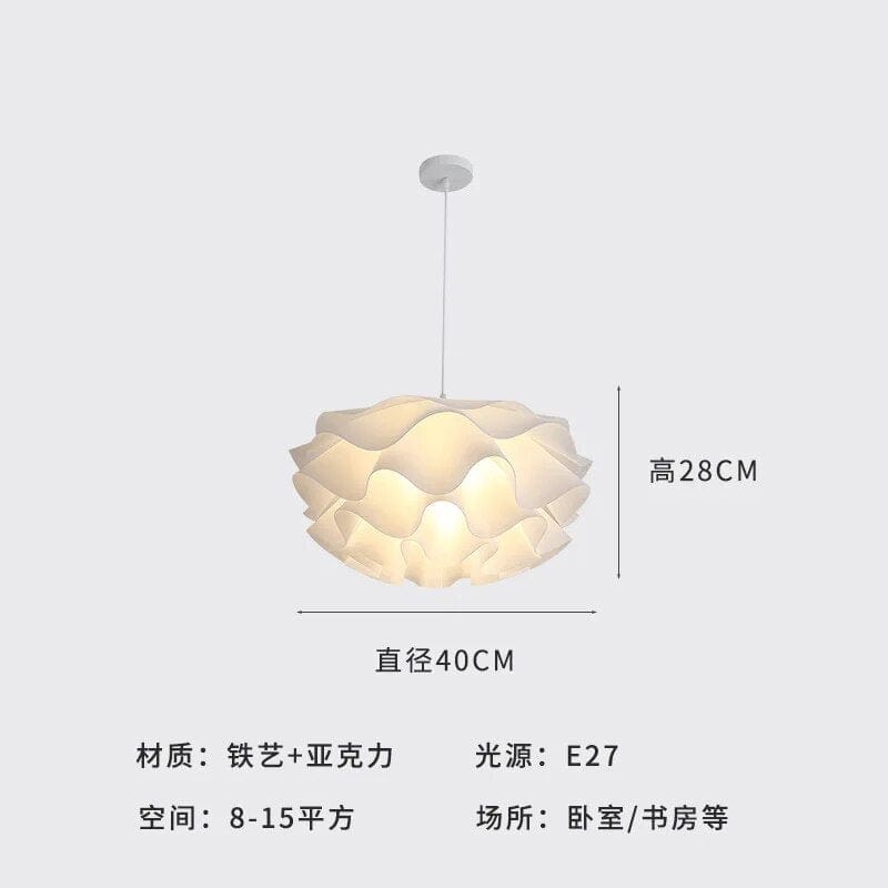 Lustre romantique nordique pour mariage floral | Marco Lucetti 40 cm