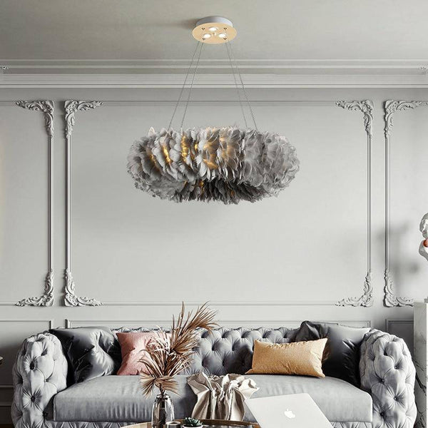 Lustre rond design LED Pluma Glow | Marco Lucetti
