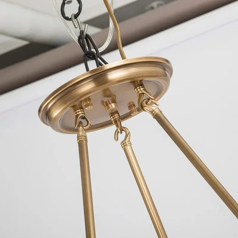 Lustre rond en cuivre pour chambre à coucher - Édition Complète | Marco Lucetti