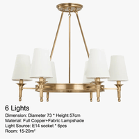 Lustre rond en cuivre pour chambre à coucher - Édition Complète | Marco Lucetti