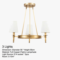 Lustre rond en cuivre pour chambre à coucher - Édition Complète | Marco Lucetti