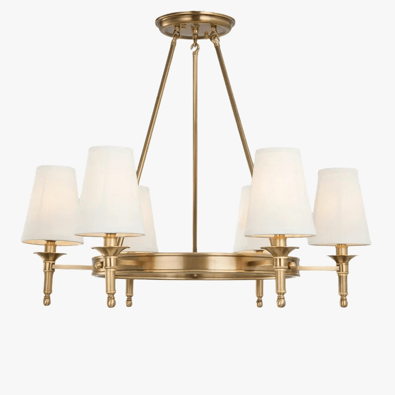 Lustre rond en cuivre pour chambre à coucher - Édition Complète | Marco Lucetti