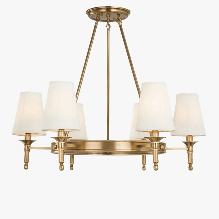 Lustre rond en cuivre pour chambre à coucher - Édition Complète | Marco Lucetti