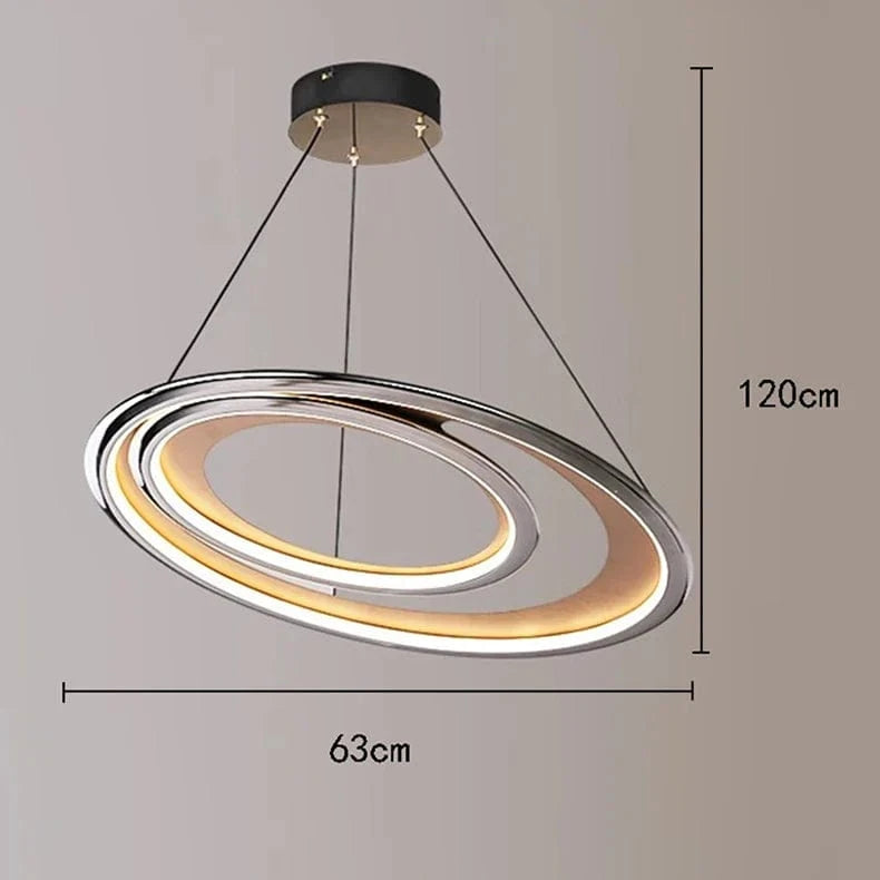 Lustre Rond Moderne LED pour un Intérieur de Luxe et Élégant | Marco Lucetti 63 cm / Gradation à distance RC
