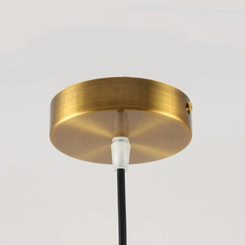 Lustre rond nordique en bois massif de noyer - Collection Scandinave | Marco Lucetti