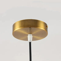Lustre rond nordique en bois massif de noyer - Collection Scandinave | Marco Lucetti