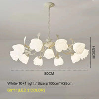 Lustre Rose de Botimi | Marco Lucetti Blanc-11-led 2 couleurs