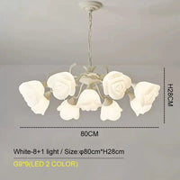 Lustre Rose de Botimi | Marco Lucetti Blanc-9-led 2 couleurs