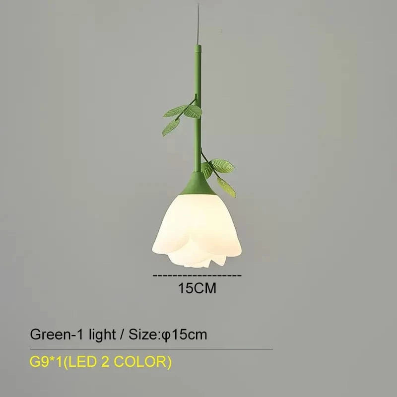 Lustre Rose de Botimi | Marco Lucetti Vert-1-led 2 couleurs