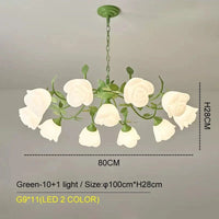 Lustre Rose de Botimi | Marco Lucetti Vert-11-led 2 couleurs