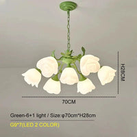 Lustre Rose de Botimi | Marco Lucetti Vert-7-led 2 couleurs