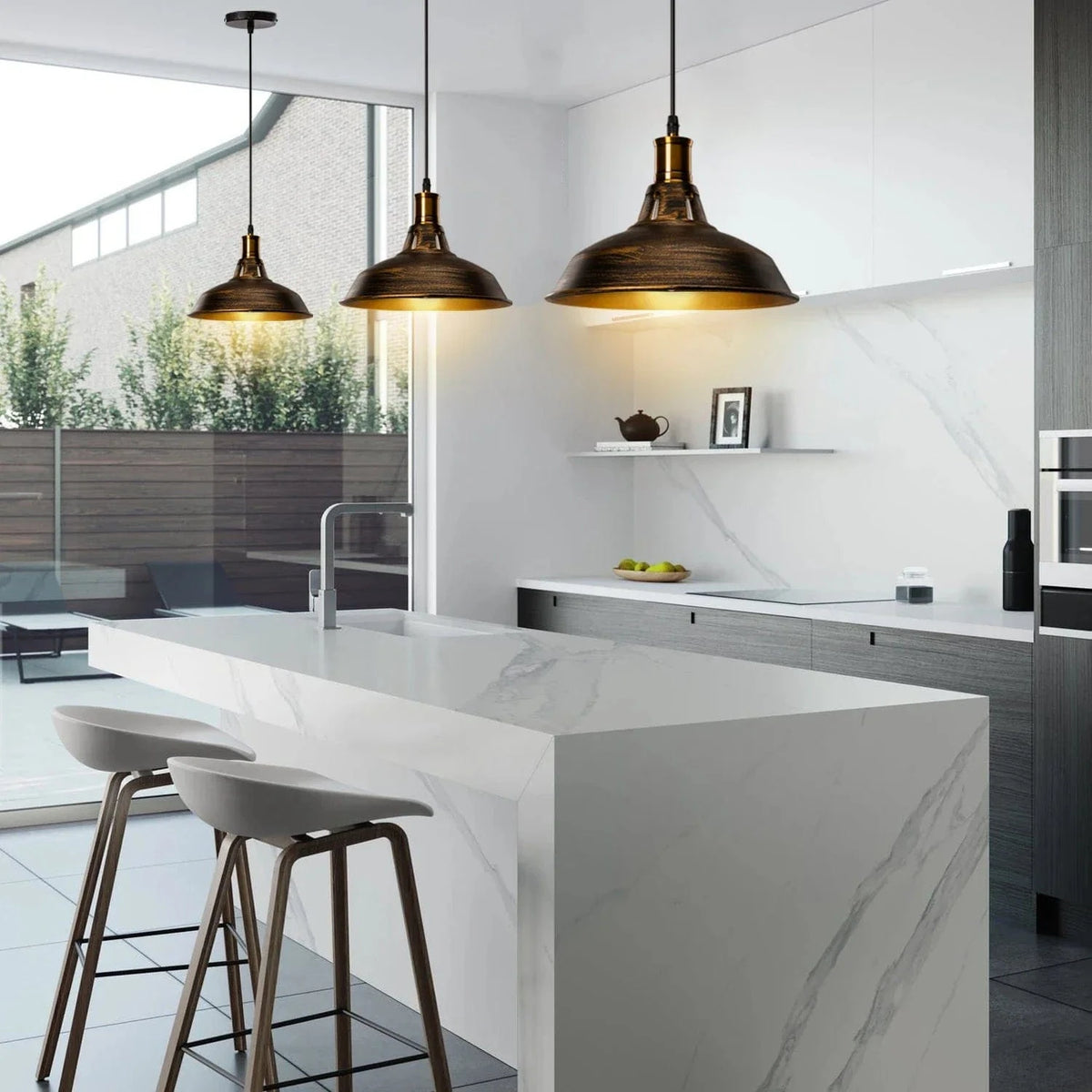 Lustre Rouille Métal Restauré pour Plafond de Maison | Marco Lucetti