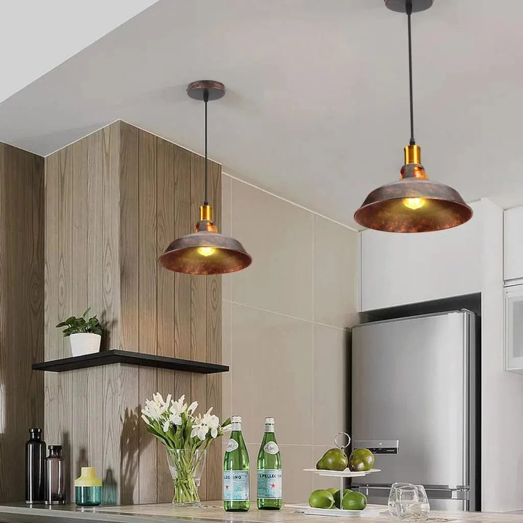 Lustre Rouille Métal Restauré pour Plafond de Maison | Marco Lucetti