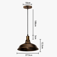 Lustre Rouille Métal Restauré pour Plafond de Maison | Marco Lucetti