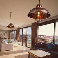 Lustre Rouille Métal Restauré pour Plafond de Maison | Marco Lucetti