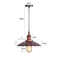 Lustre Rouille Métal Restauré pour Plafond de Maison | Marco Lucetti Modèle 12