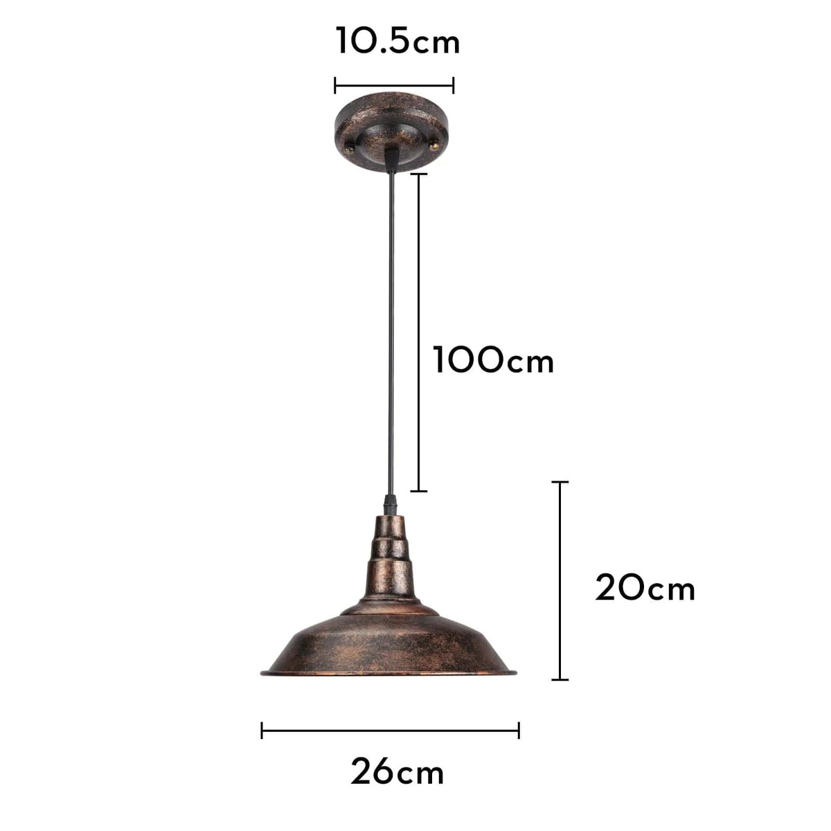 Lustre Rouille Métal Restauré pour Plafond de Maison | Marco Lucetti Modèle 14